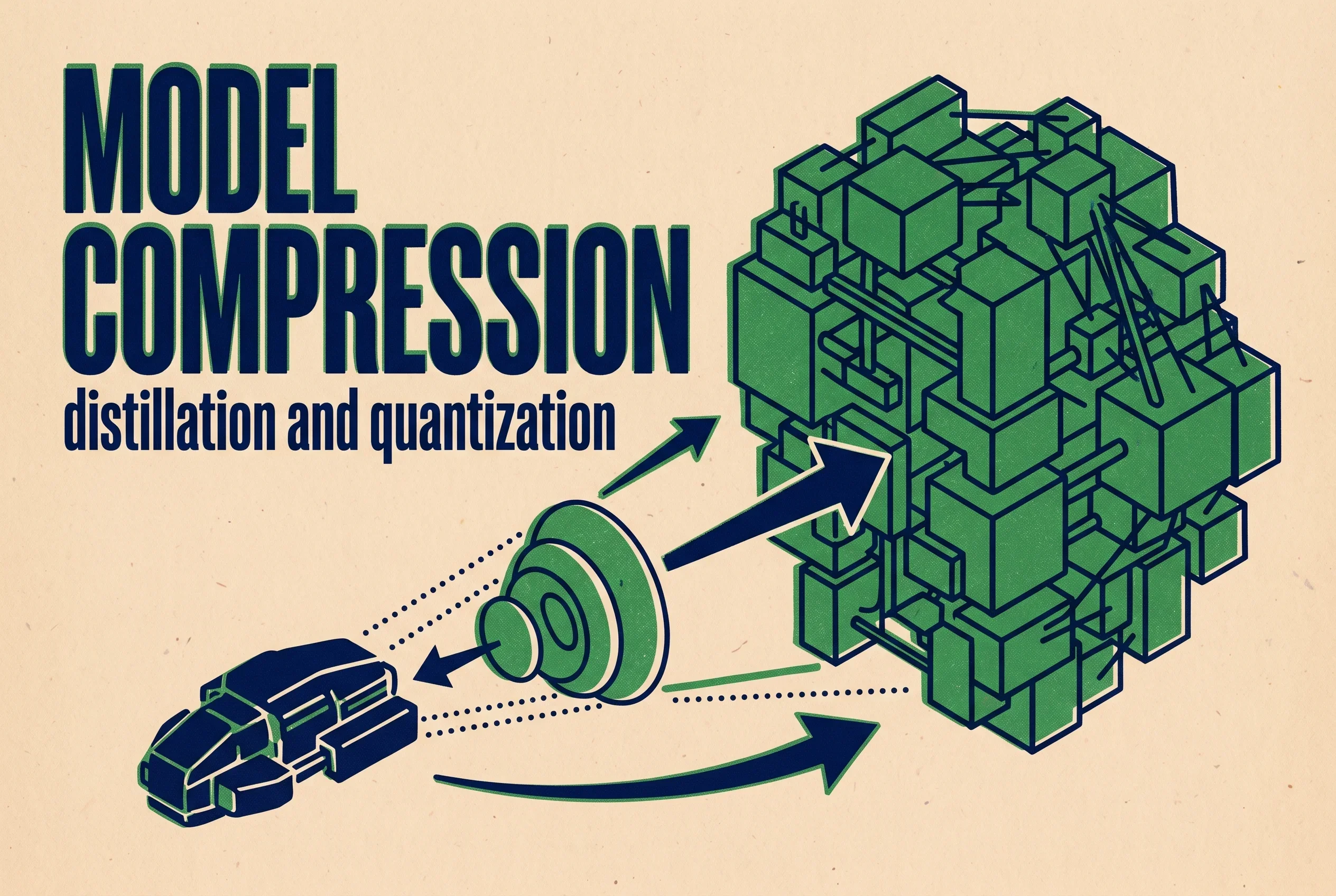 What Is Model Compression? Distillation vs. Quantization, Explained Simply