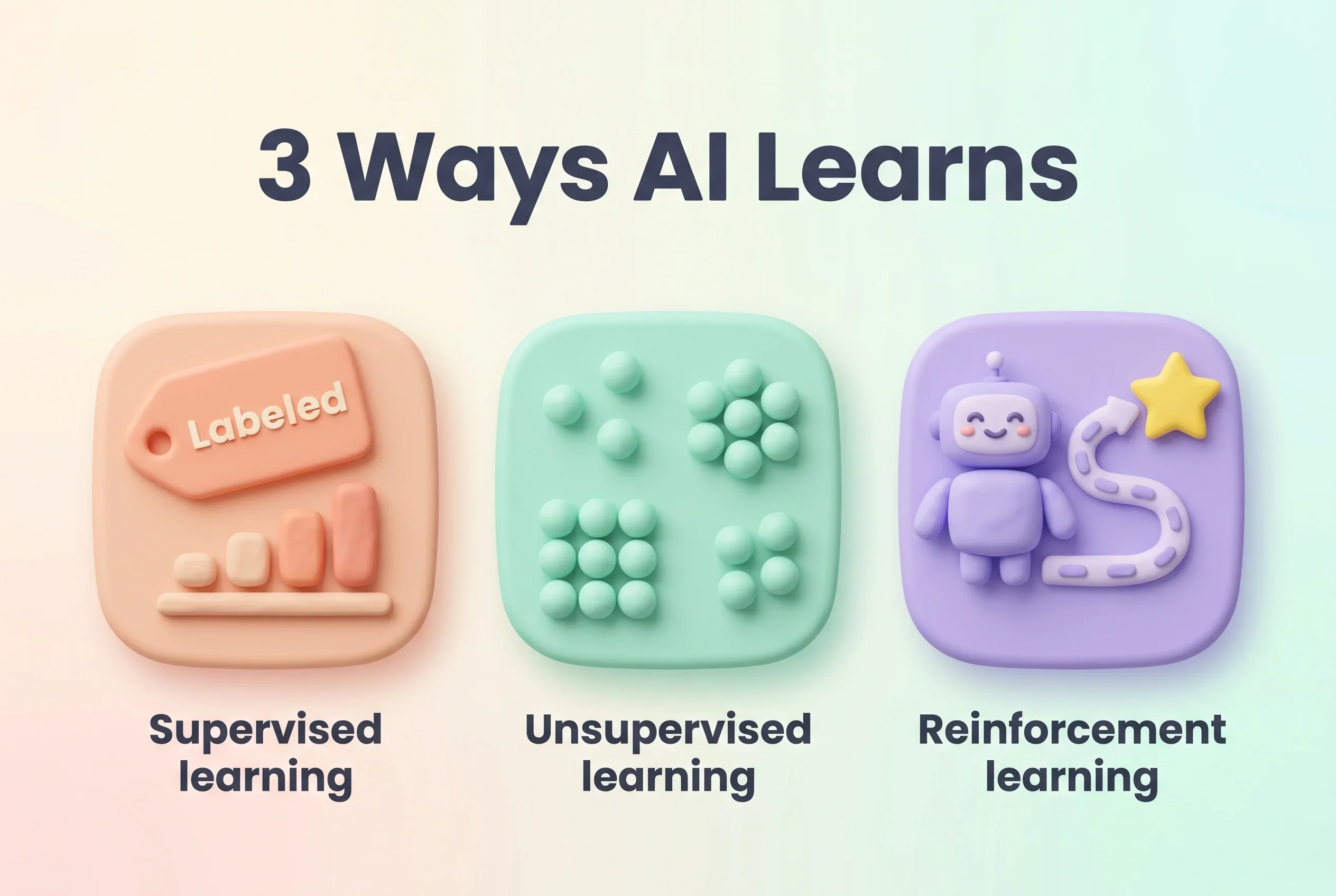 Supervised vs. Unsupervised vs. Reinforcement Learning: The 3 Ways Machines Learn