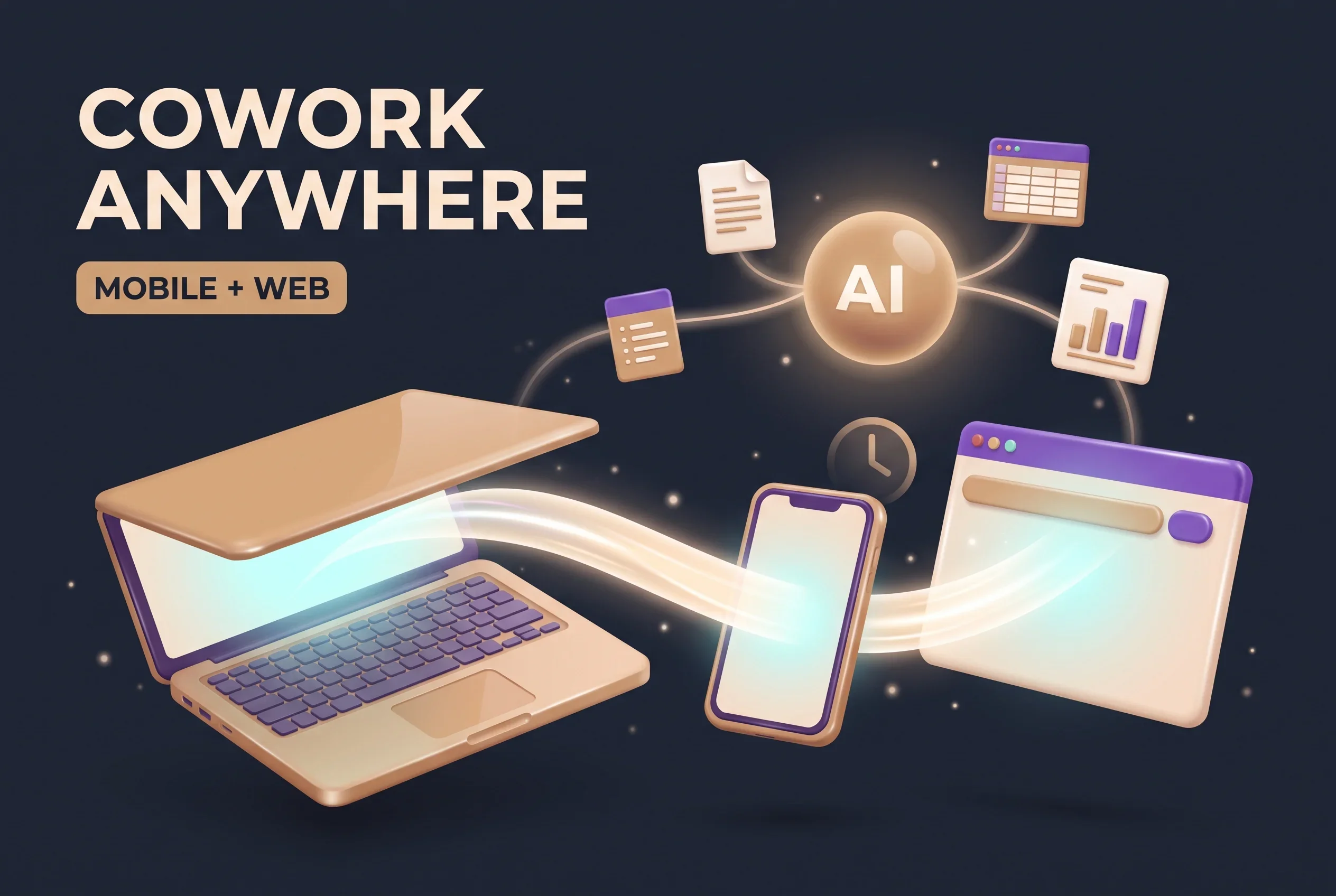 Claude Cowork Comes to Mobile and Web - Anthropic's Data Shows Over 90% of Usage Isn't Coding
