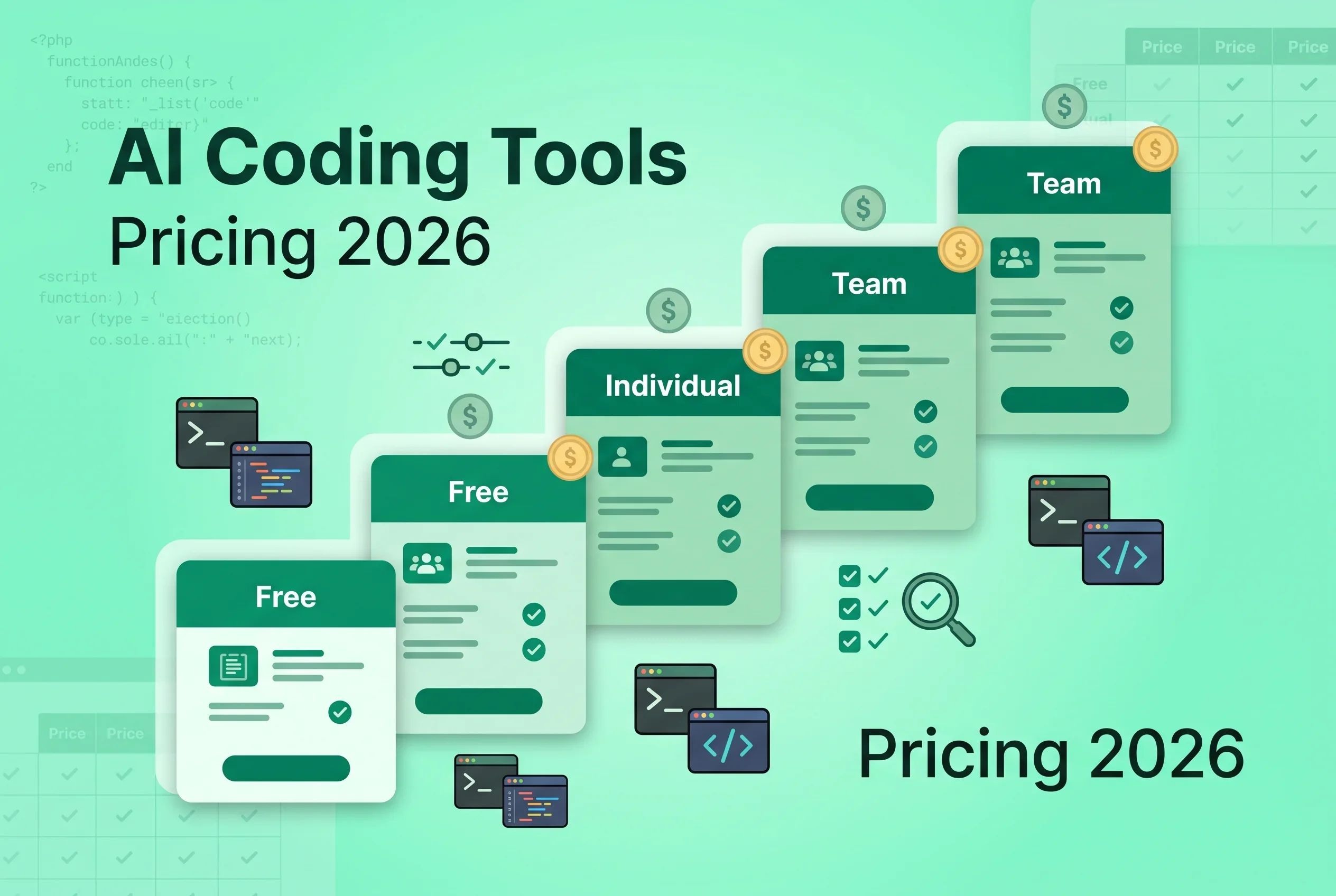 AI Coding Tools Pricing Compared (2026): Claude Code, Cursor, Copilot, Cline, Devin, Gemini CLI