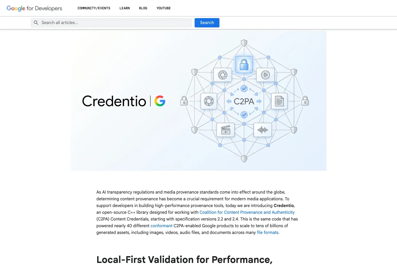 Google Open-Sources Credentio, a C++ Library for Validating C2PA Content Credentials