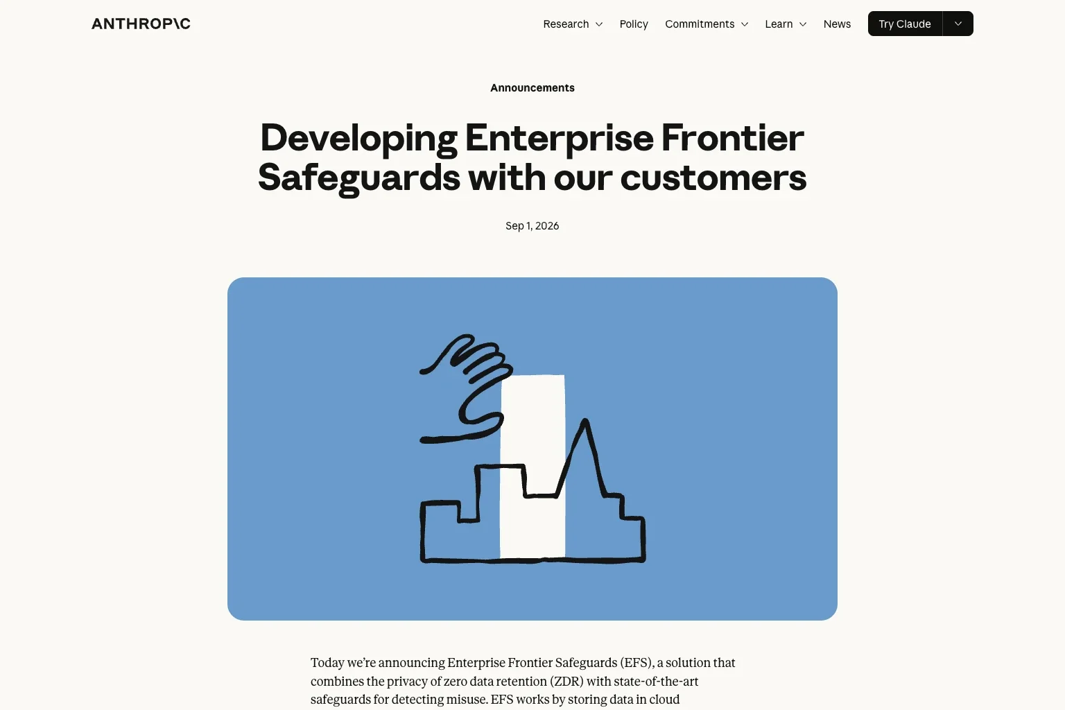 Anthropic's Enterprise Frontier Safeguards Keeps Monitoring Logs in the Customer's Own Cloud