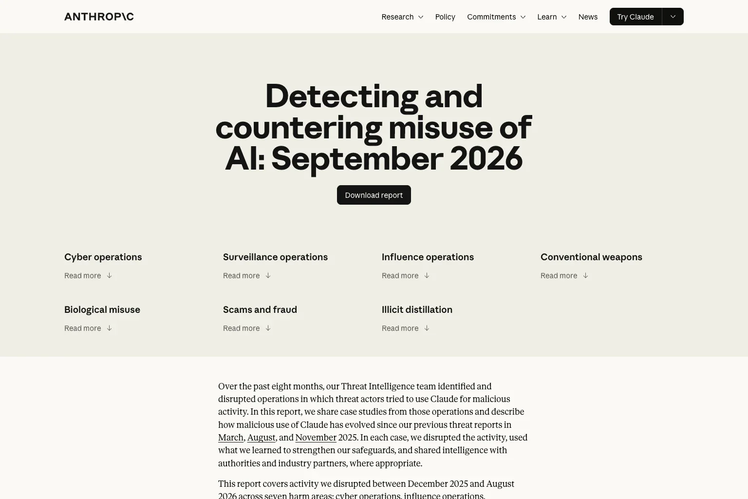 Anthropic Publishes Its September Threat Report - Distillation by Seven China-Based Labs, and Traffic Relayed to Claude Without Users Being Told