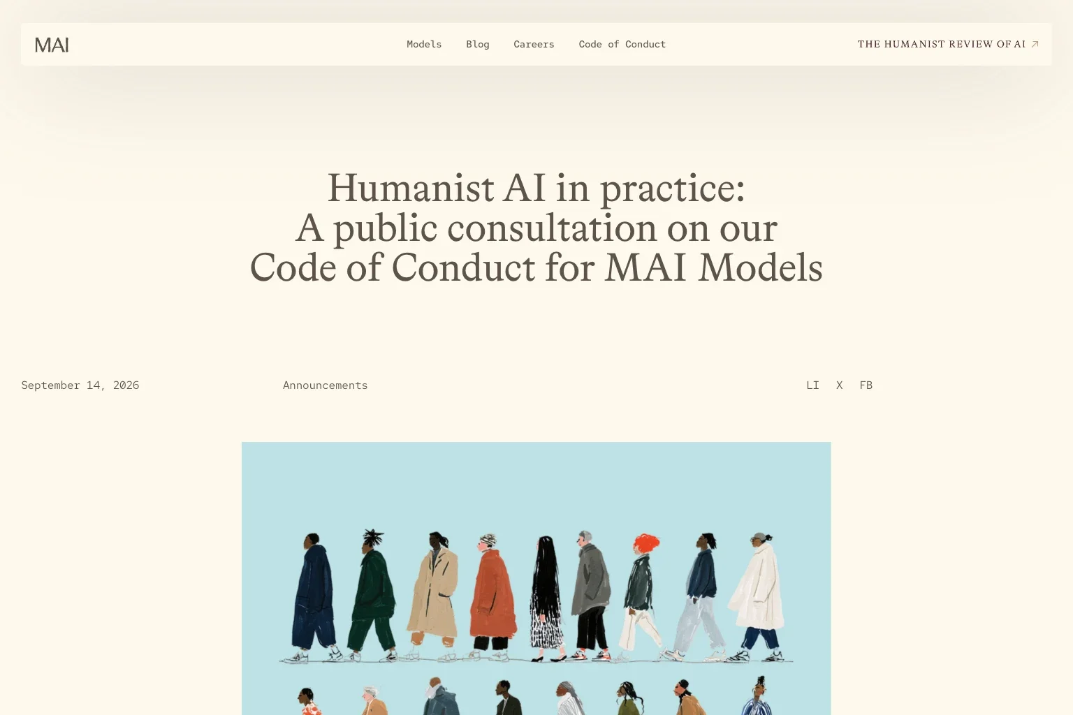 Microsoft AI Publishes a Draft Code of Conduct for MAI Models - Six Weeks of Comment, Training Use From 2027