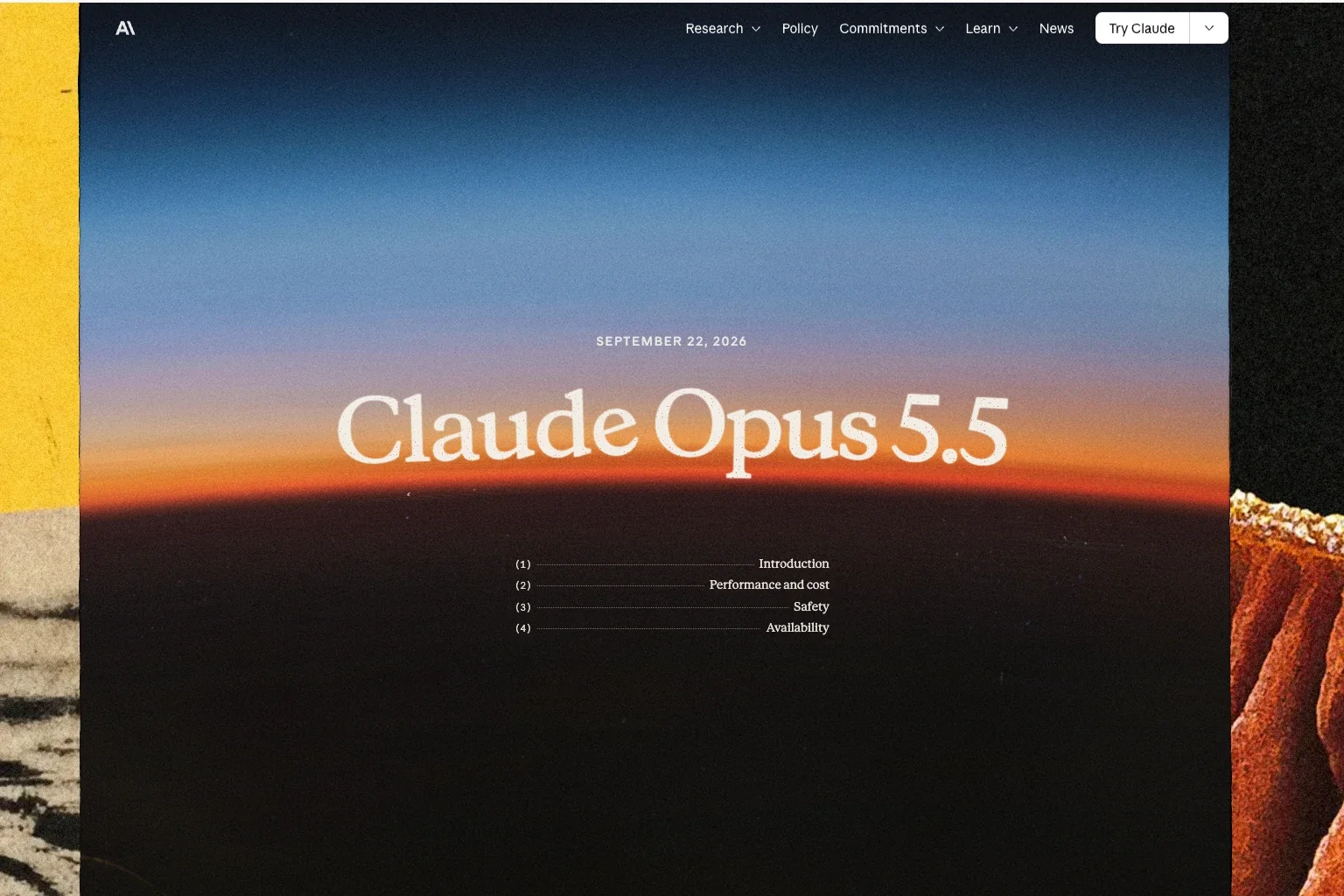 Anthropic Releases Claude Opus 5.5 - Input and Output Cut 20%, Most Cybersecurity Work Rerouted to Opus 4.8