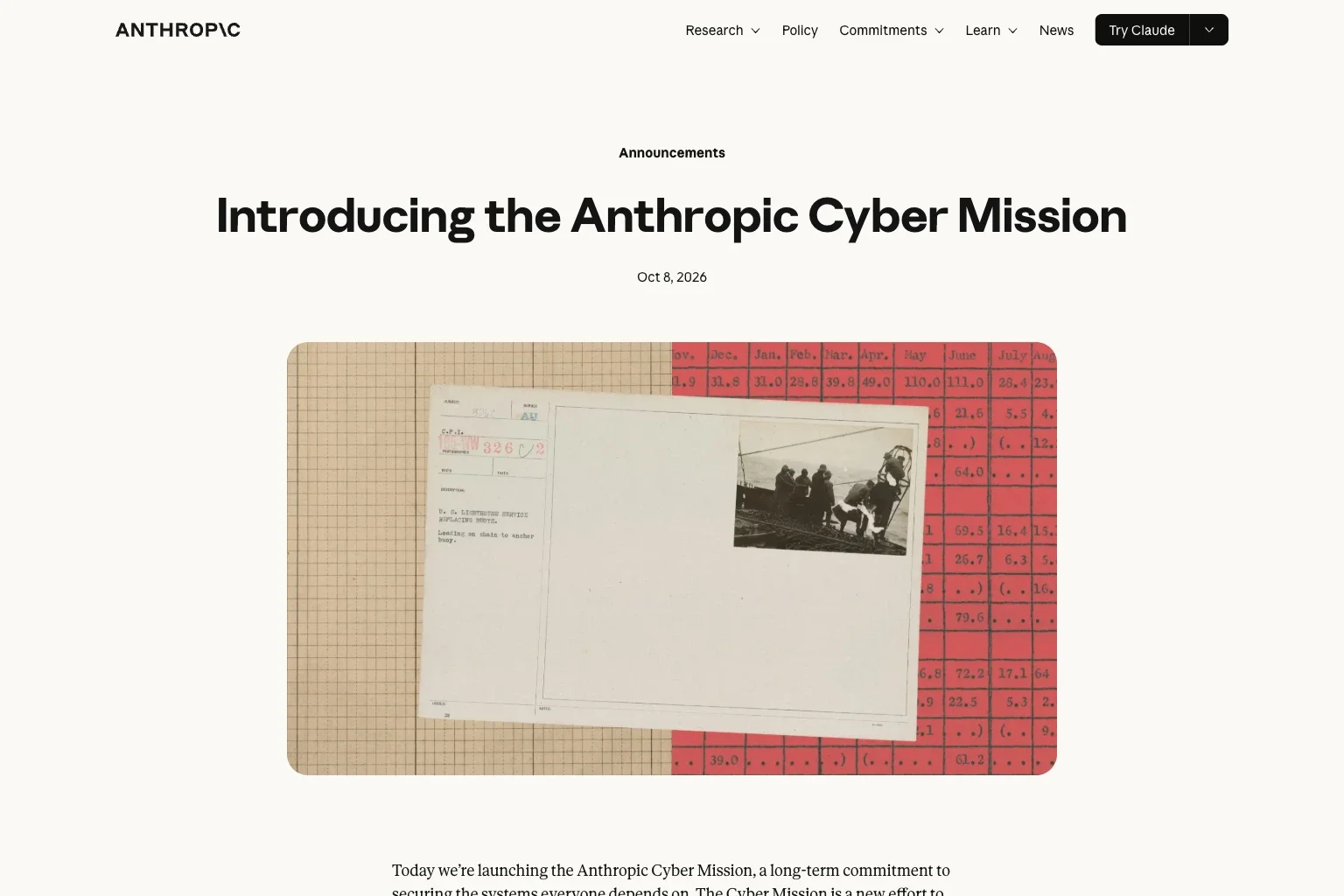 Anthropic Launches the Cyber Mission: A Critical Infrastructure Defense Program and Free Vulnerability Scans for Open Source with OSS Scanner